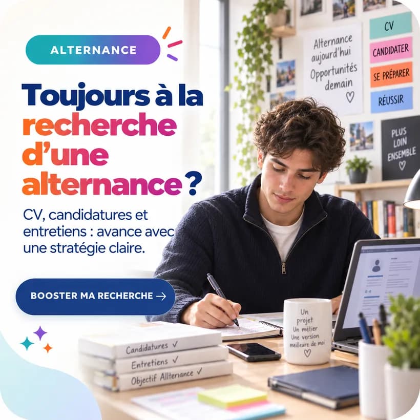 Toujours à la recherche d'une alternance ? Avance avec une stratégie claire.