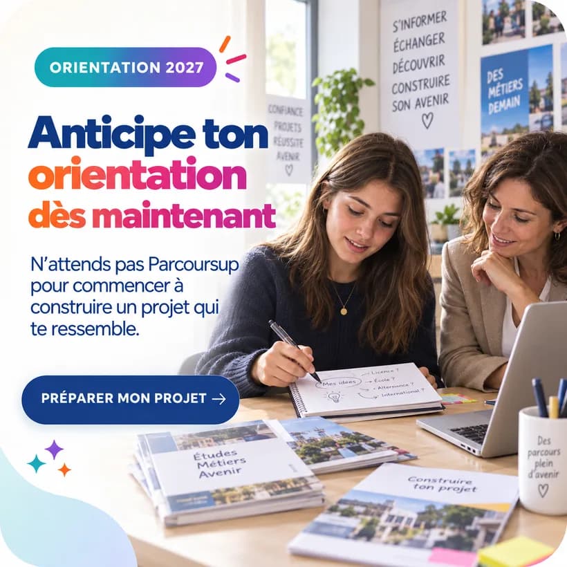 Anticipe ton orientation dès maintenant, n'attends pas Parcoursup.